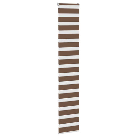 Vidaxx zebra rullegardin 40x200 cm stofbredde 35,9 cm polyester brun