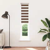 Vidaxx zebra rullegardin 40x200 cm stofbredde 35,9 cm polyester brun