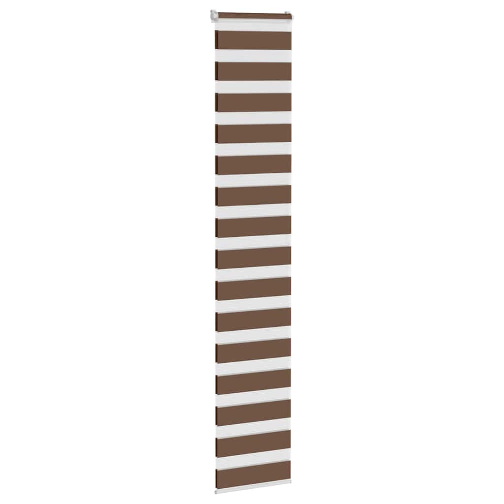 Vidaxx zebra rullegardin 40x200 cm stofbredde 35,9 cm polyester brun
