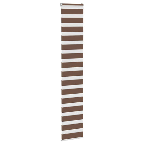 Vidaxx zebra rullegardin 45x200 cm stofbredde 40,9 cm polyester brun