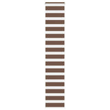 VidaXL zebra rullegardin 50x200 cm stof bredde 45,9 cm polyester brun