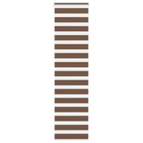 VidaXL zebra rullegardin 55x200 cm stofbredde 50,9 cm polyester brun