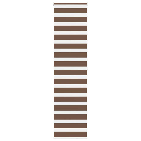 VidaXL zebra rullegardin 55x200 cm stofbredde 50,9 cm polyester brun