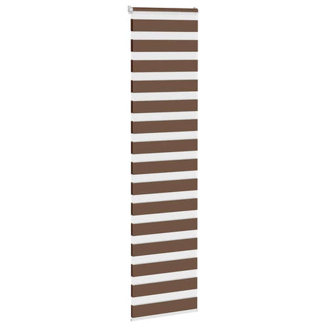 VidaXL zebra rullegardin 55x200 cm stofbredde 50,9 cm polyester brun