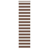 VidaXL zebra rullegardin 60x200 cm stof bredde 55,9 cm polyester brun