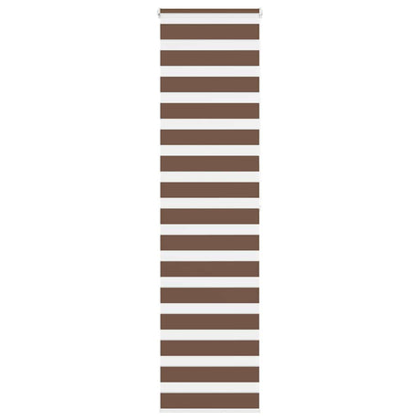 VidaXL zebra rullegardin 60x200 cm stof bredde 55,9 cm polyester brun