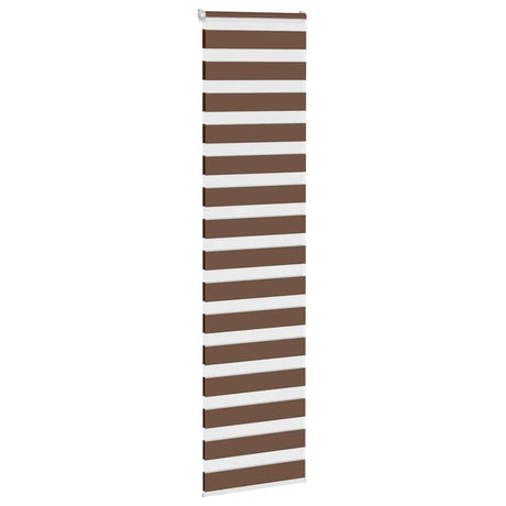 VidaXL zebra rullegardin 60x200 cm stof bredde 55,9 cm polyester brun