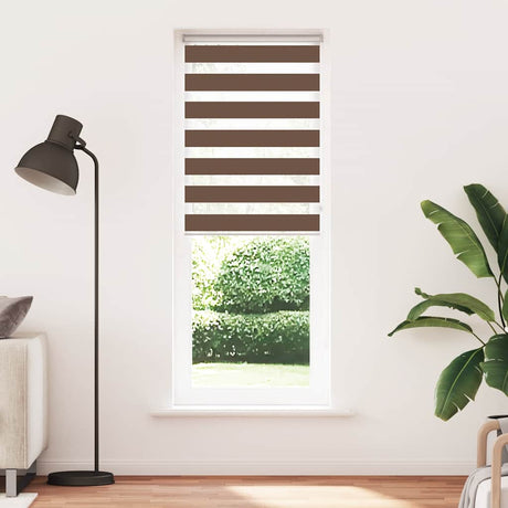 Vidaxx zebra rullegardin 70x200 cm stofbredde 65,9 cm polyester brun