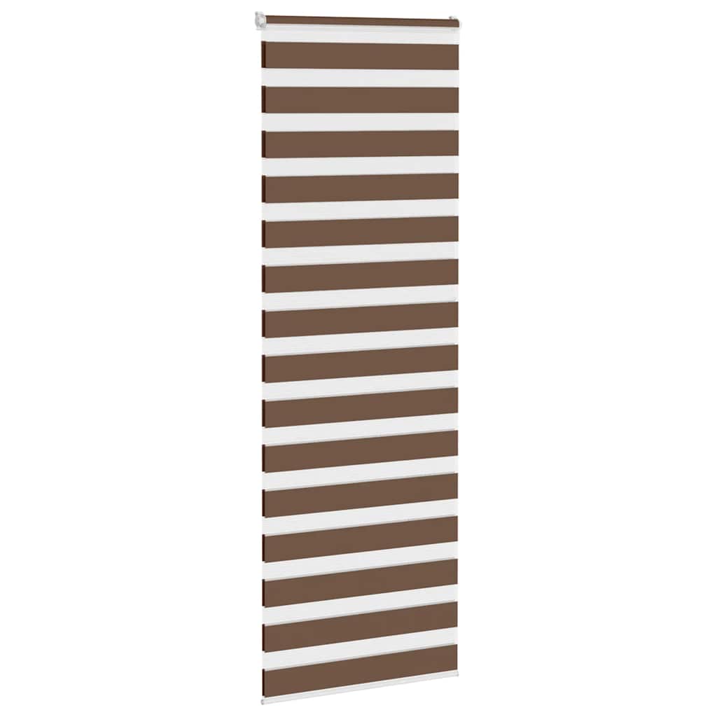 Vidaxx zebra rullegardin 80x200 cm stofbredde 75,9 cm polyester brun