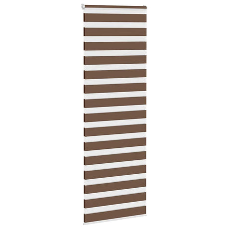 Vidaxx zebra rullegardin 80x200 cm stofbredde 75,9 cm polyester brun