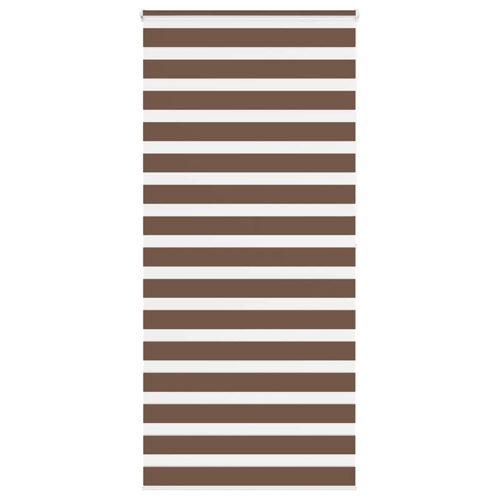 VidaXL zebra rullegardin 105x200 cm stof bredde 100,9 cm polyester brun