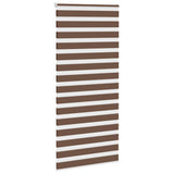 VidaXL zebra rullegardin 105x200 cm stof bredde 100,9 cm polyester brun