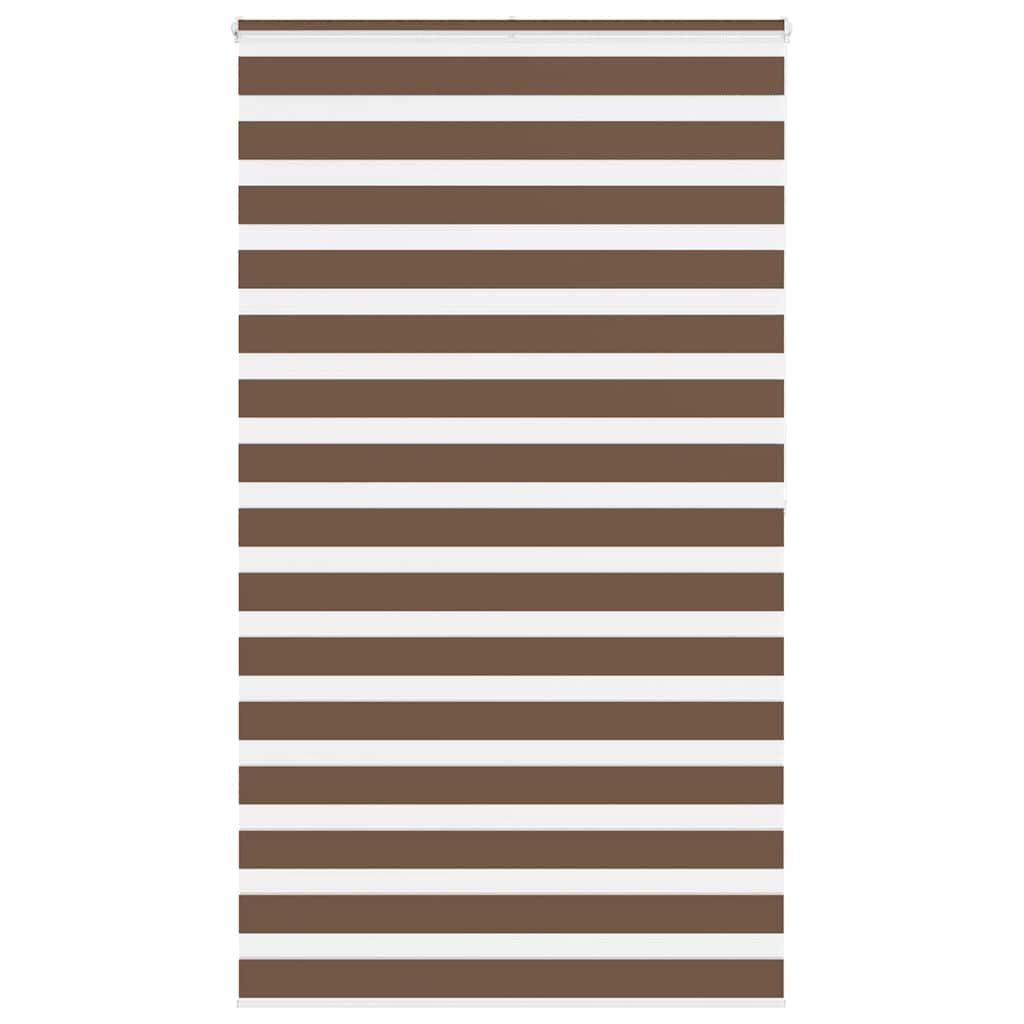 Vidaxx zebra rullegardin 120x200 cm stofbredde 115,9 cm polyester brun
