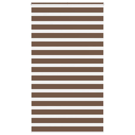 Vidaxx zebra rullegardin 120x200 cm stofbredde 115,9 cm polyester brun