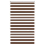VidaXL zebra rullegardin 130x200 cm stof bredde 125,9 cm polyester brun