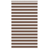VidaXL zebra rullegardin 135x200 cm stof bredde 130,9 cm polyester brun