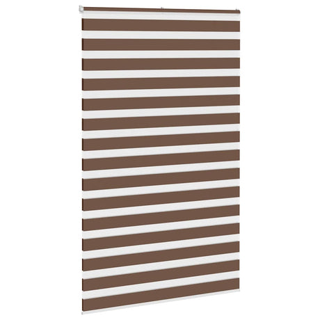 VidaXL zebra rullegardin 150x200 cm stofbredde 145,9 cm polyester brun
