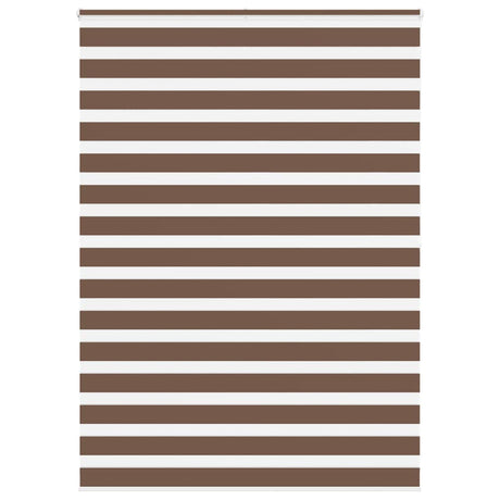 VidaXL zebra rullegardin 155x200 cm stofbredde 150,9 cm polyester brun