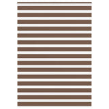 VidaXL zebra rullegardin 160x200 cm stof bredde 155,9 cm polyester brun