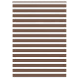 VidaXL zebra rullegardin 165x200 cm stofbredde 160,9 cm polyester brun