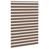 VidaXL zebra rullegardin 165x200 cm stofbredde 160,9 cm polyester brun