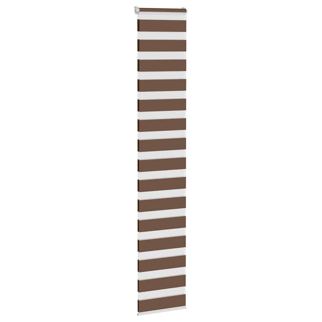 Vidaxx zebra rullegardin 40x230 cm stofbredde 35,9 cm polyester brun