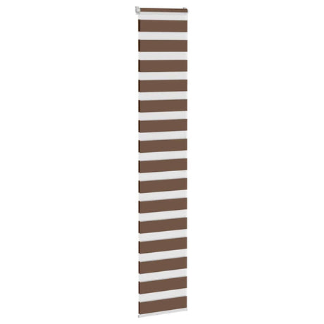 Vidaxx zebra rullegardin 40x230 cm stofbredde 35,9 cm polyester brun