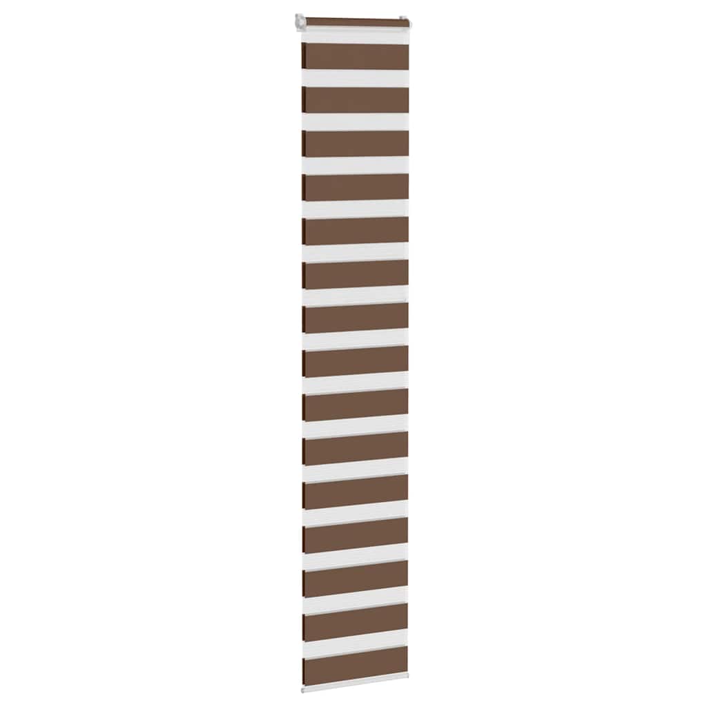 Vidaxx zebra rullegardin 45x230 cm stofbredde 40,9 cm polyester brun