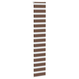 VidaXL zebra rullegardin 50x230 cm stofbredde 45,9 cm polyester brun