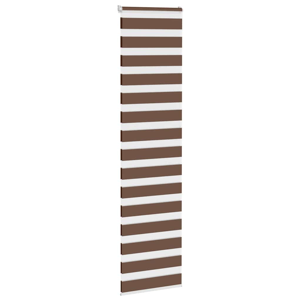 Vidaxx zebra rullegardin 60x230 cm stofbredde 55,9 cm polyester brun