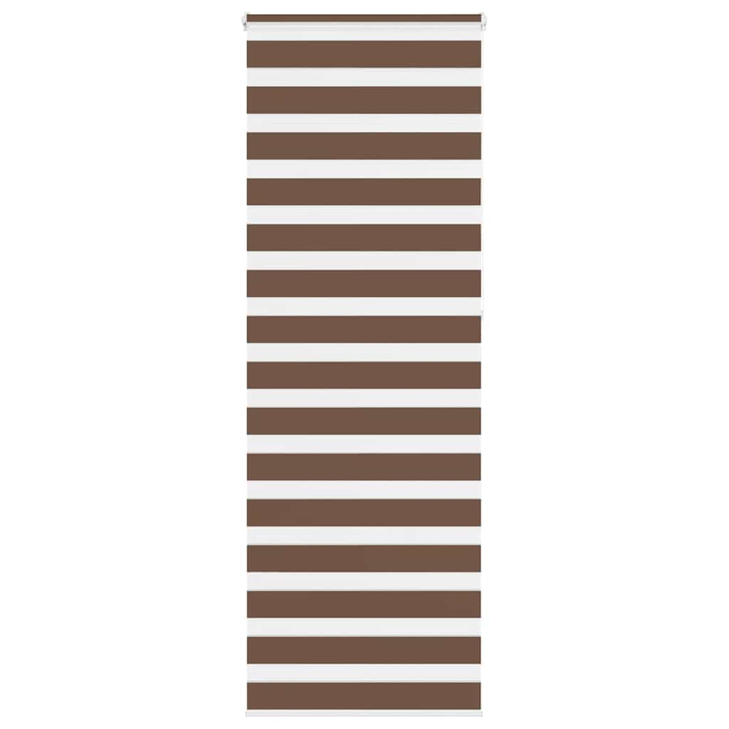 Vidaxx zebra rullegardin 75x230 cm stofbredde 70,9 cm polyester brun