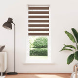 Vidaxx zebra rullegardin 80x230 cm stofbredde 75,9 cm polyester brun