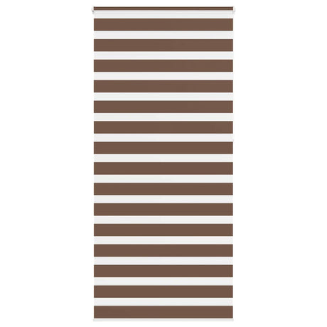 Vidaxx zebra rullegardin 100x230 cm stofbredde 95,9 cm polyester brun