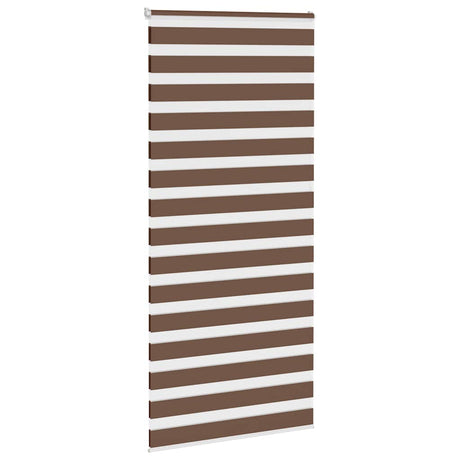 Vidaxx zebra rullegardin 100x230 cm stofbredde 95,9 cm polyester brun