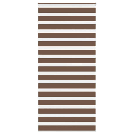 VidaXL zebra rullegardin 110x230 cm stof bredde 105,9 cm polyester brun