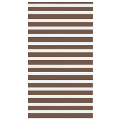VidaXL zebra rullegardin 120x230 cm stof bredde 115,9 cm polyester brun
