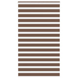 VidaXL zebra rullegardin 130x230 cm stof bredde 125,9 cm polyester brun