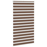 VidaXL zebra rullegardin 135x230 cm stofbredde 130,9 cm polyester brun