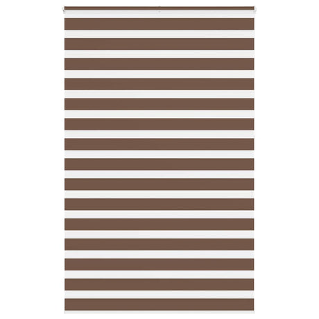 VidaXL zebra rullegardin 140x230 cm stofbredde 135,9 cm polyester brun