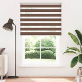 VidaXL zebra rullegardin 140x230 cm stofbredde 135,9 cm polyester brun