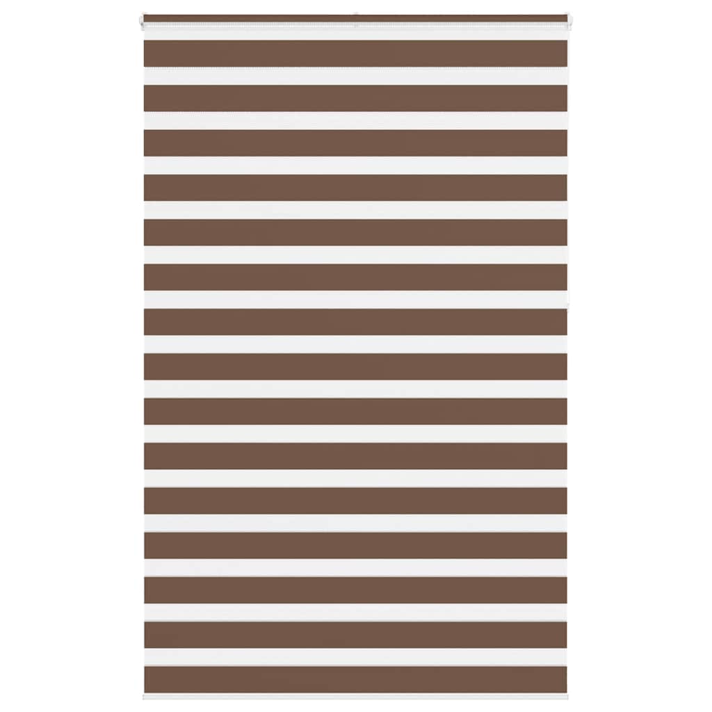 Vidaxx zebra rullegardin 145x230 cm stofbredde 140,9 cm polyester brun