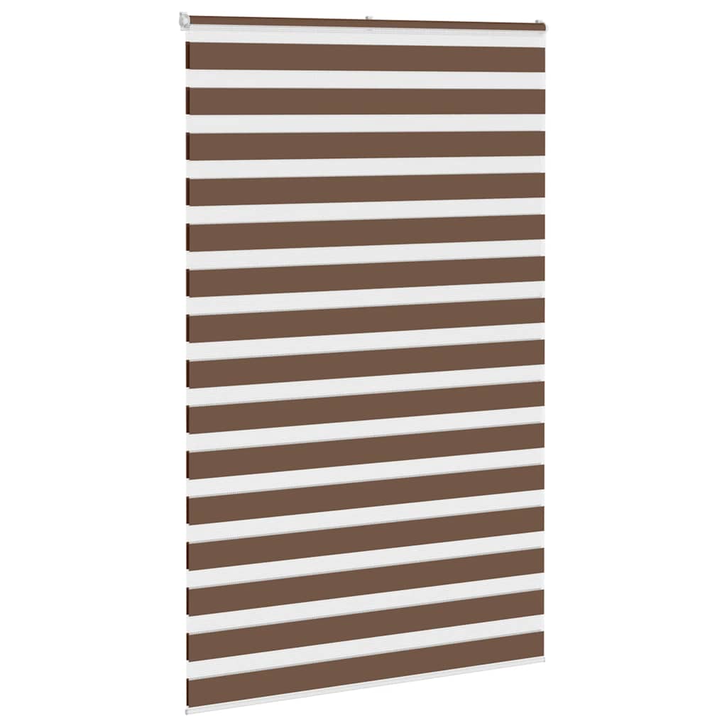 Vidaxx zebra rullegardin 145x230 cm stofbredde 140,9 cm polyester brun