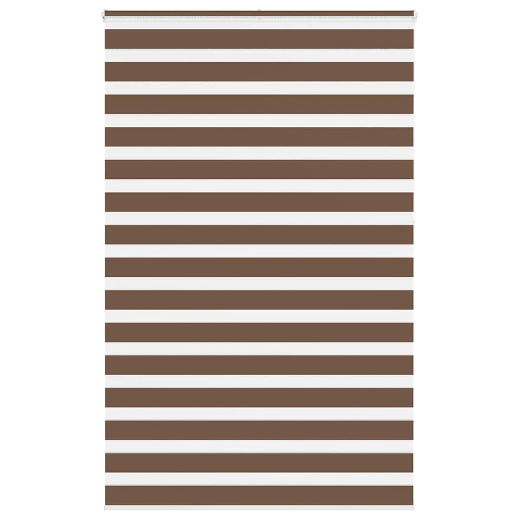 VidaXL zebra rullegardin 150x230 cm stof bredde 145,9 cm polyester brun