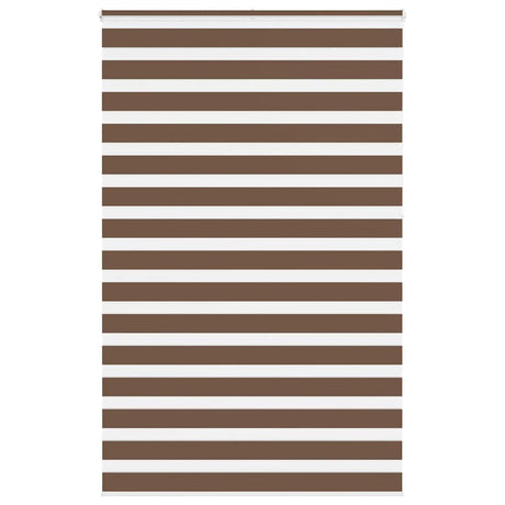 VidaXL zebra rullegardin 150x230 cm stof bredde 145,9 cm polyester brun