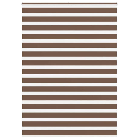 VidaXL zebra rullegardin 155x230 cm stofbredde 150,9 cm polyester brun