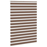 VidaXL zebra rullegardin 160x230 cm stof bredde 155,9 cm polyester brun