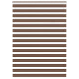 VidaXL zebra rullegardin 165x230 cm stofbredde 160,9 cm polyester brun