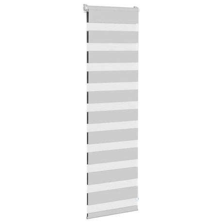 VidaXL zebra rullegardin 50x100 cm stofbredde 45,9 cm lysegrå