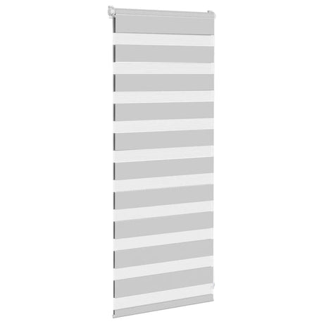 VidaXL zebra rullegardin 65x100 cm stofbredde 60,9 cm lysegrå