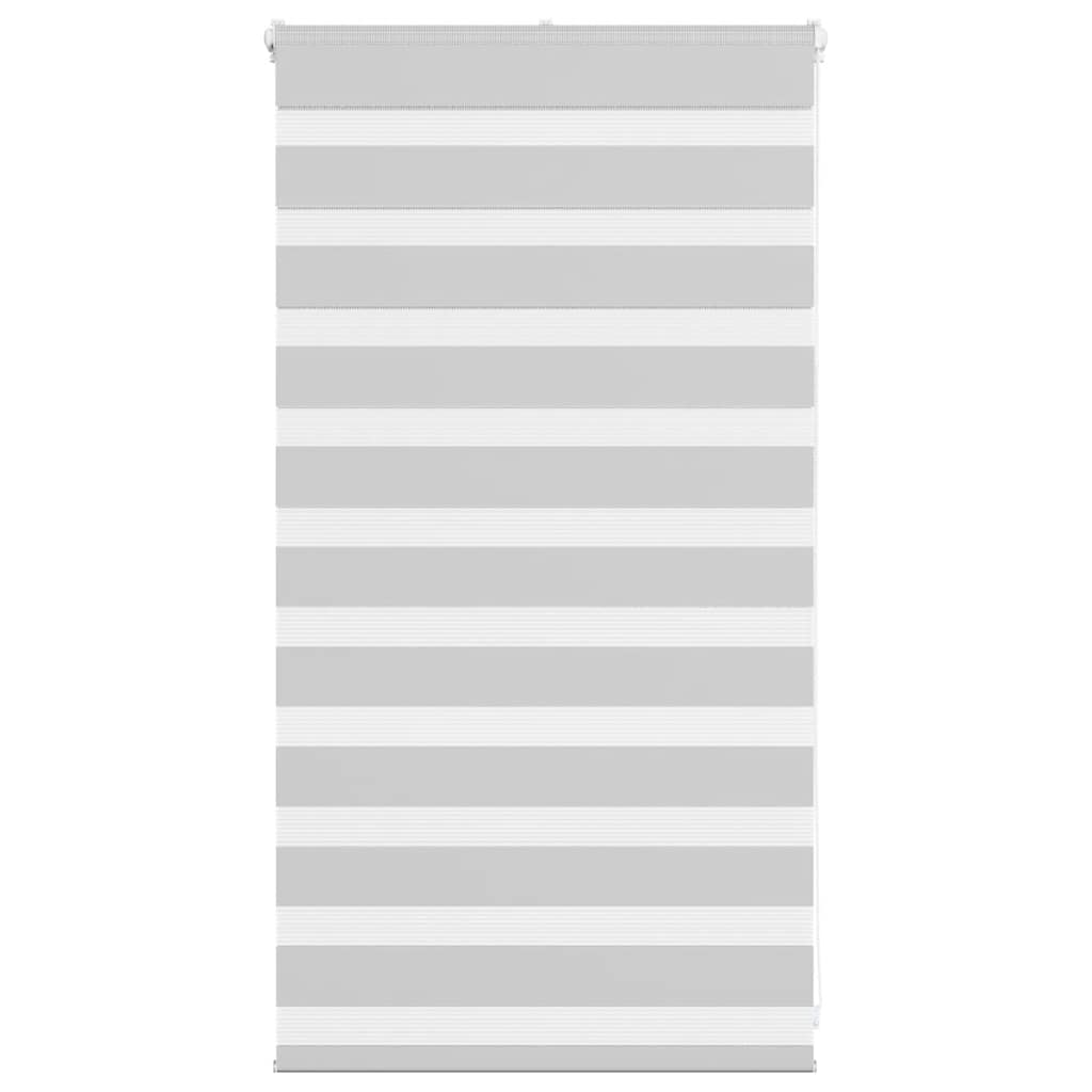 VidaXL zebra rullegardin 75x100 cm stofbredde 70,9 cm lysegrå